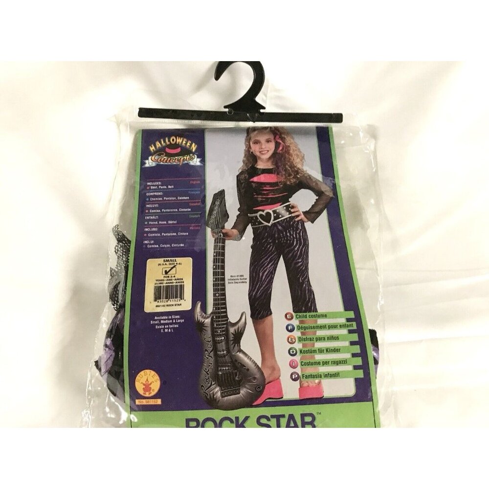 Diva Rock Star Diva Halloween Costume Size Small 4-6 years